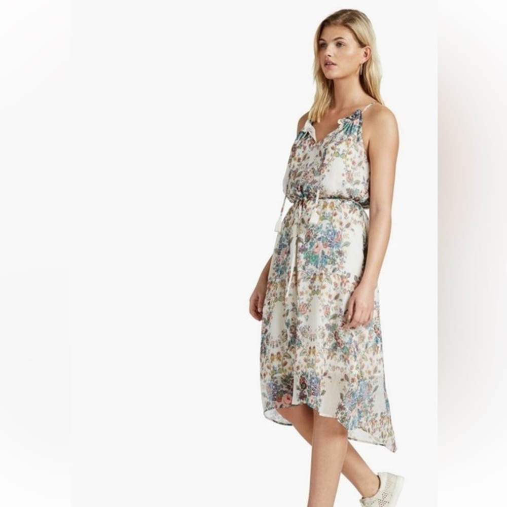 🍀NWT Lucky Brand Multi Floral Dress 🍀 Women’s XS Summer Chiffon Dress 🍀